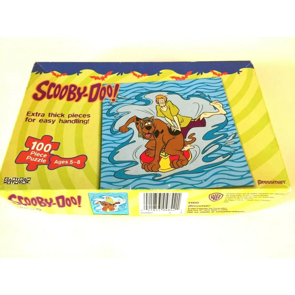 Cartoon Network Scooby-Doo Jigsaw Puzzle 100 Piece Complete Pressman 2004